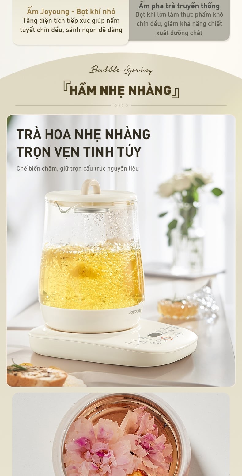 Ấm đun pha trà đa năng Joyoung JTM-125 – ảnh 8