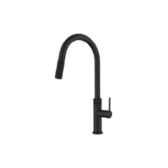 Vòi rửa chén nóng lạnh đồng thau mạ PVD Đen Malloca K1090BM ảnh 1