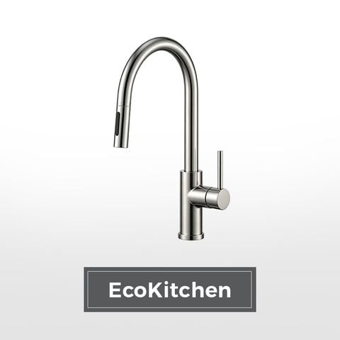 Vòi rửa chén nóng lạnh dây rút Inox 304 Malloca K1719SS