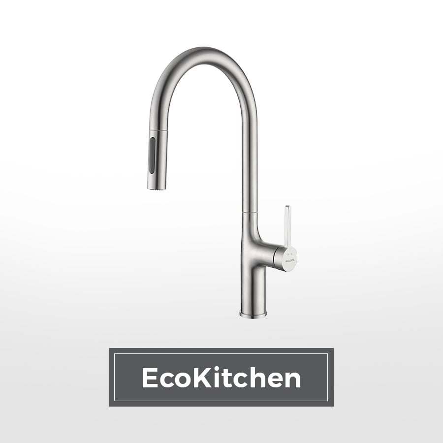 Vòi rửa chén nóng lạnh dây rút inox 304 Malloca K1726SS