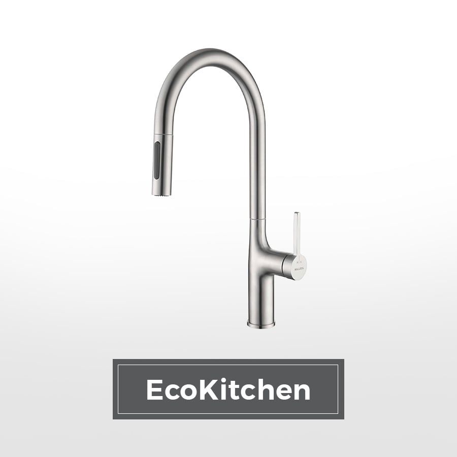 Vòi rửa chén nóng lạnh dây rút inox 304 Malloca K1726SS
