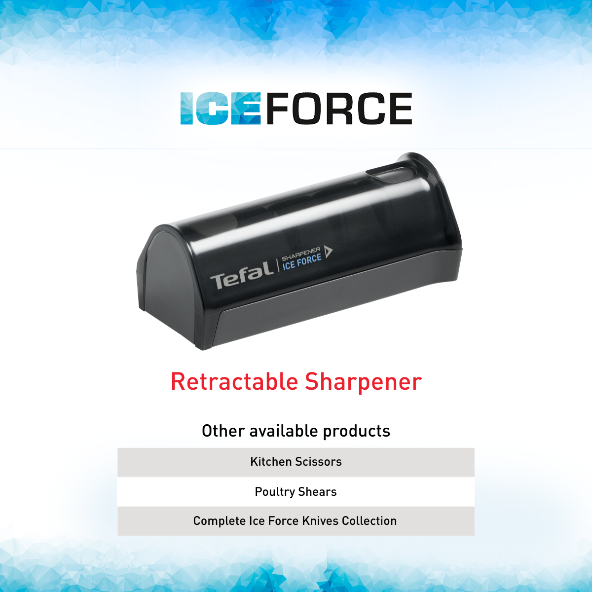 Dụng cụ mài dao bằng thép không gỉ Tefal Ice Force K2650524 – ảnh 3