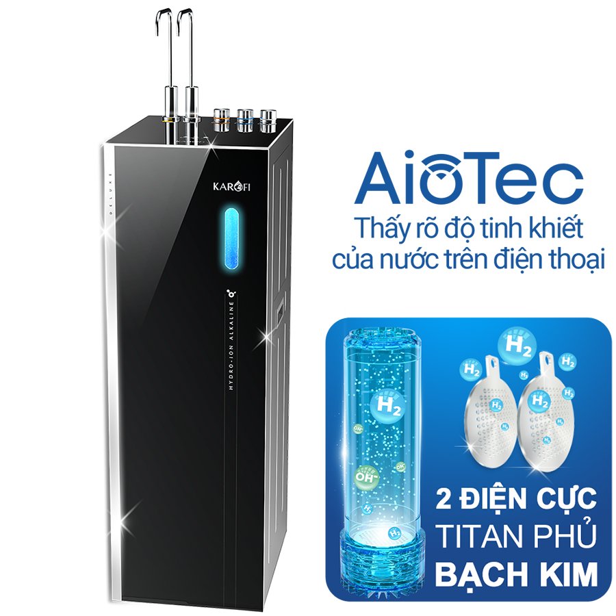 Máy lọc nước Hydro-ion kiềm nóng lạnh Karofi KAE-S688