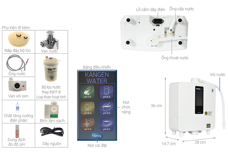 Máy lọc nước Kangen K8 Máy lọc nước Kangen K8