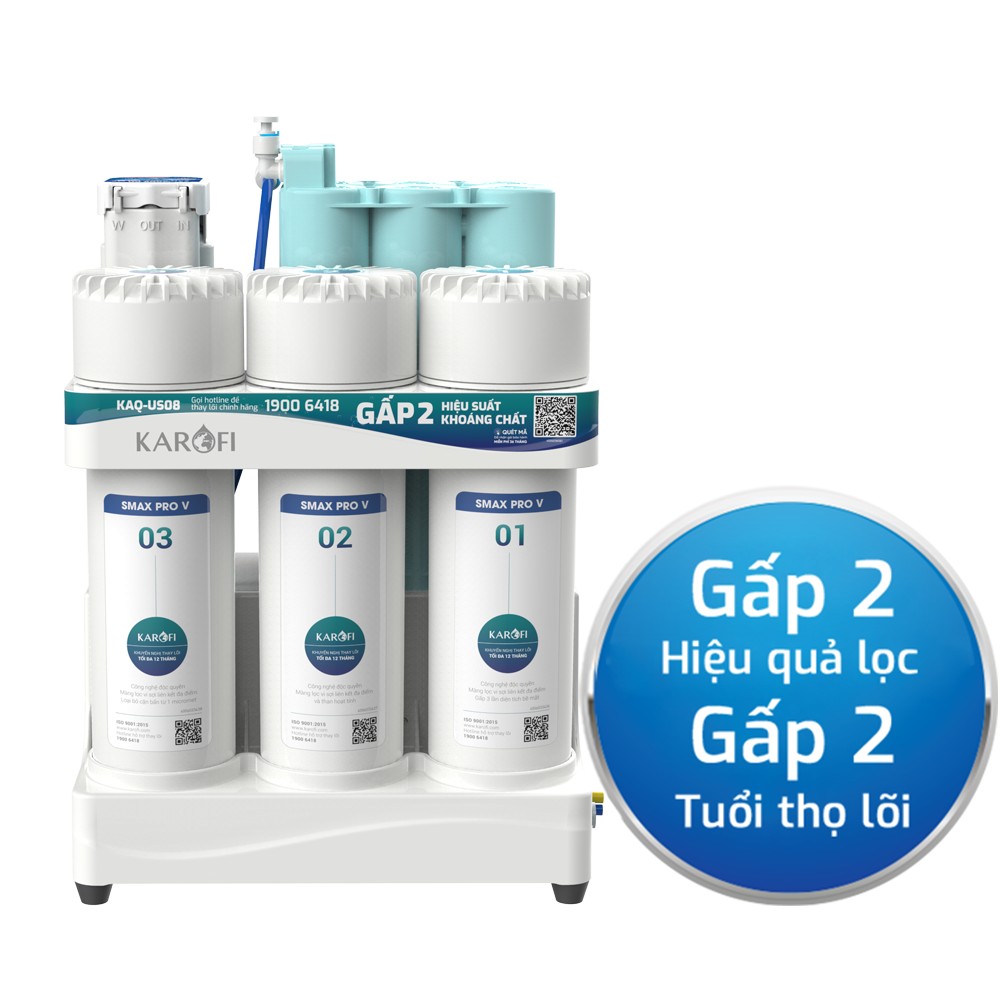 Máy lọc nước RO Karofi KAQ-US08