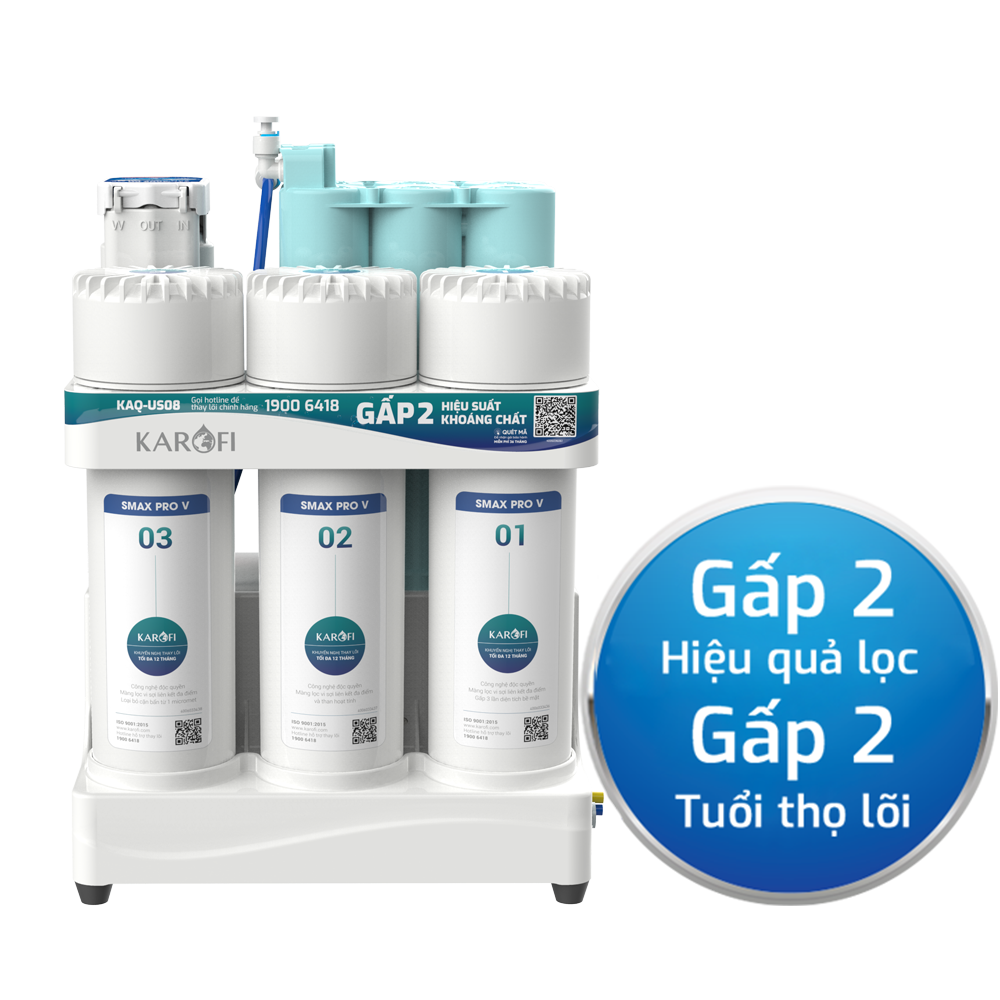  Máy lọc nước RO Karofi KAQ-US08 