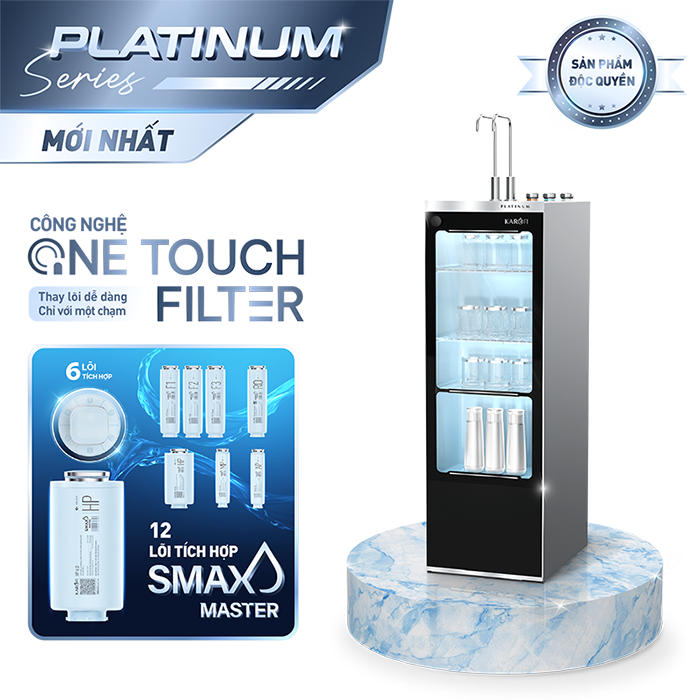  Máy lọc nước nóng lạnh Karofi PLATINUM S6 