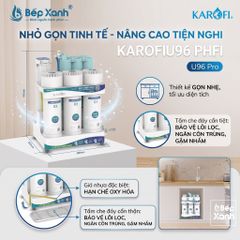 Máy Lọc Nước Để Gầm Karofi KAQ-U96 Pro (10 Lõi) - Công Nghệ Smax X3, Kiểm Soát Thông Minh AIOTEC ảnh 9