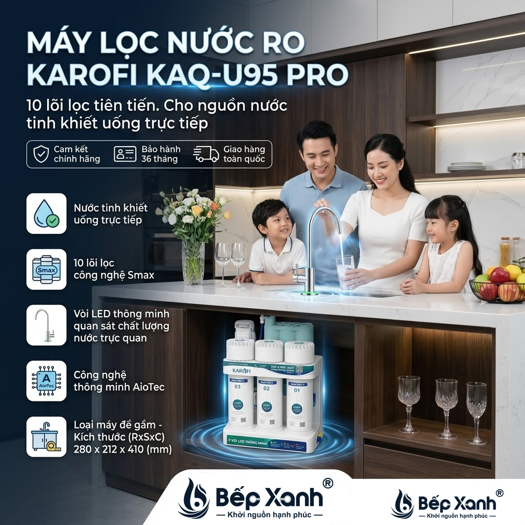 Máy lọc nước RO Karofi KAQ - U95 Pro – ảnh 2