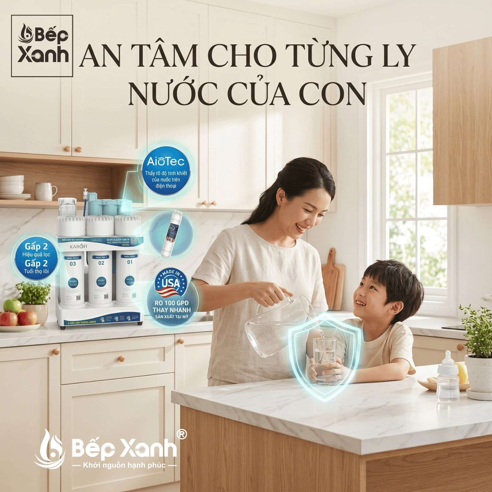  Máy lọc nước RO Karofi KAQ - U95 Pro 