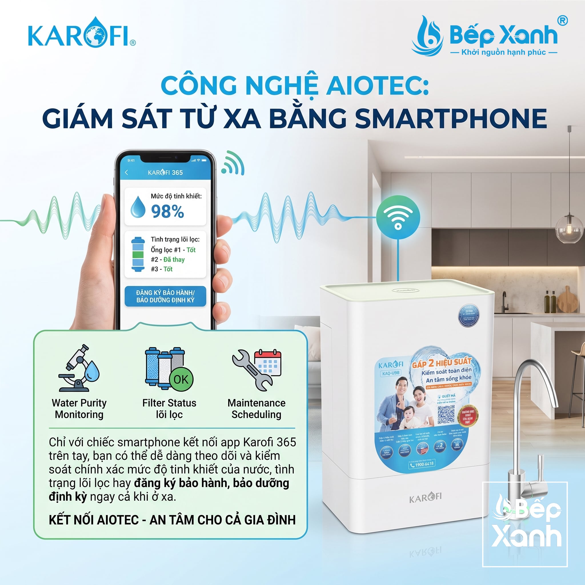 Máy lọc nước Karofi KAQ-U98 – ảnh 2