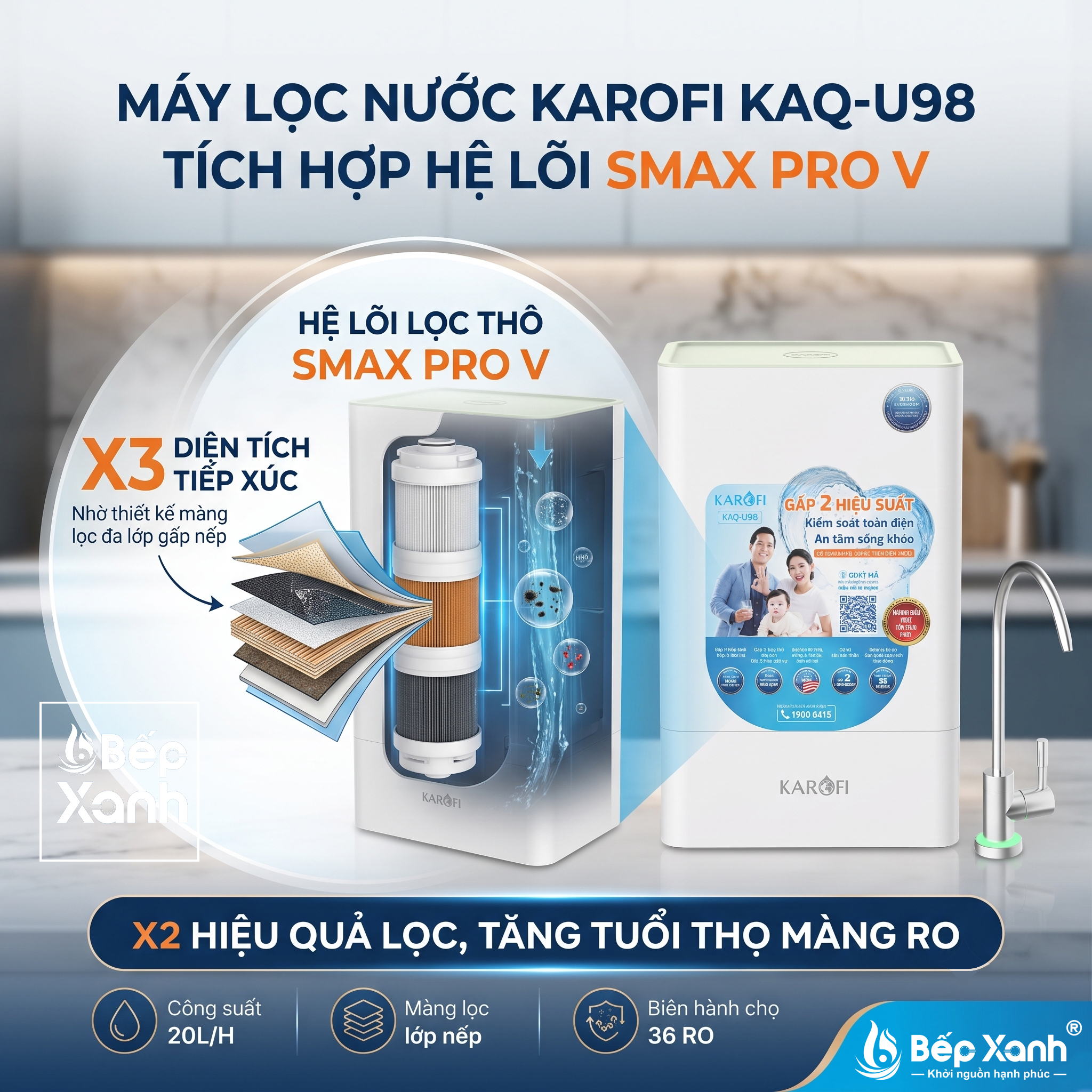 Máy lọc nước Karofi KAQ-U98 – ảnh 3
