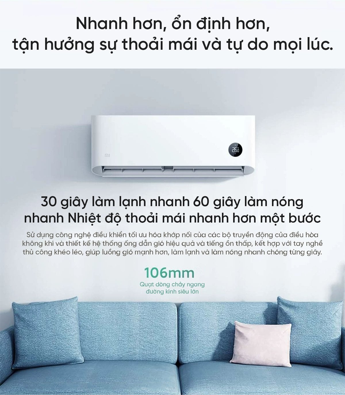 Điều hòa Xiaomi Mijia KFR-26GW/N1A3 1HP 2 chiều – ảnh 5
