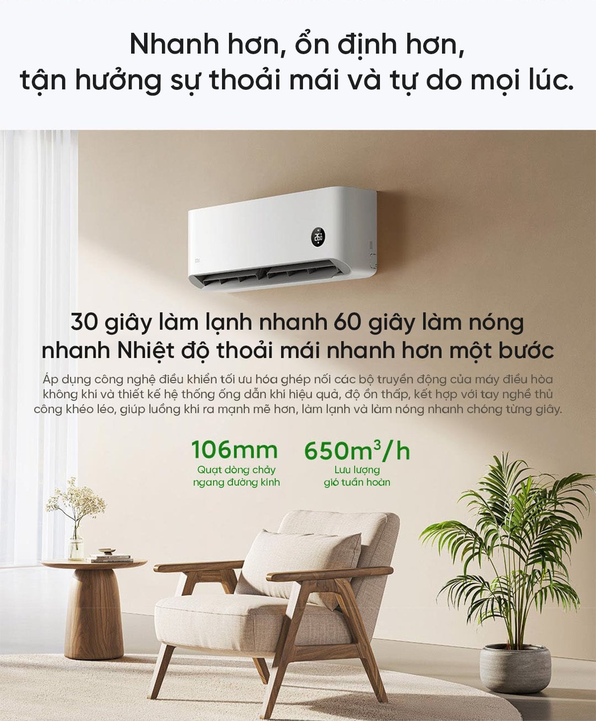 Điều hòa Xiaomi Mijia KFR-26GW/V1A1 1HP 2 chiều – ảnh 6