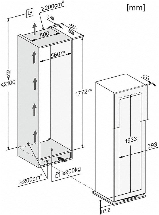 TỦ BẢO QUẢN RƯỢU VANG ÂM TỦ MIELE KWT 6722 IS – ảnh 6