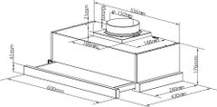 Máy hút mùi kéo rút Eurogold EUH01160PRO - màu đen, 60cm ảnh 2