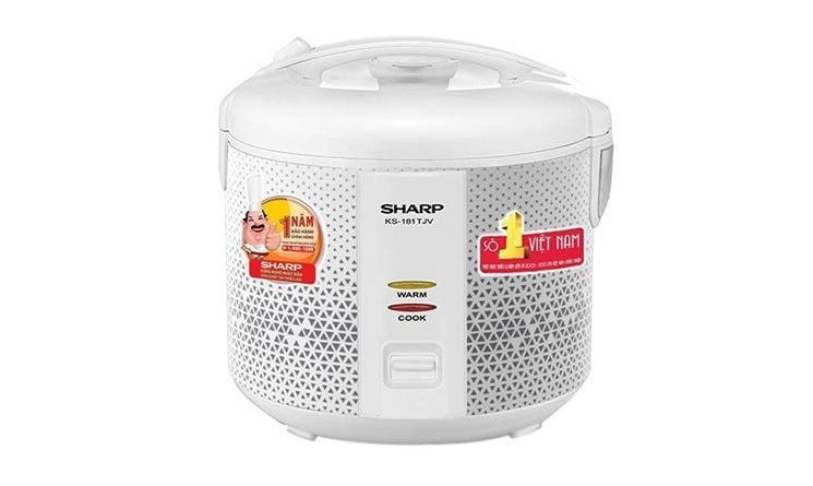 Nồi cơm điện nắp gài Sharp 1.8 lít KS-181TJV