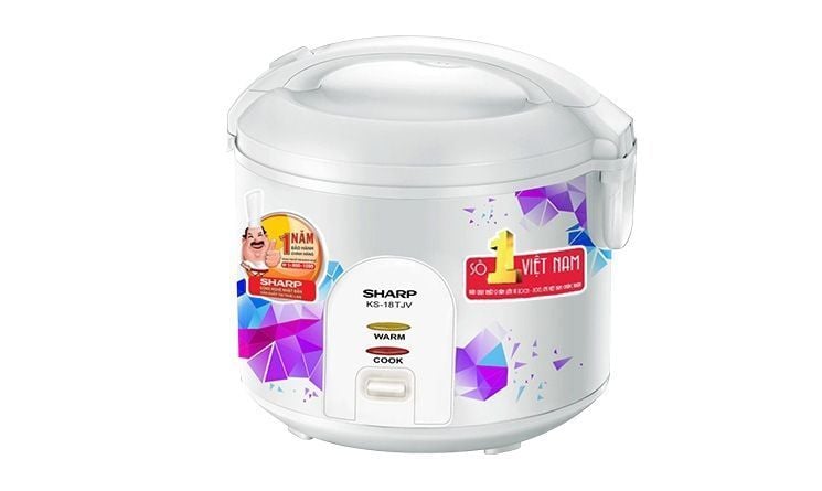 Nồi cơm điện nắp gài Sharp 1.8 lít KS-18TJV