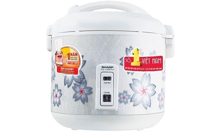 Nồi cơm điện nắp gài Sharp 1.8 lít KS-N182ETV-SW