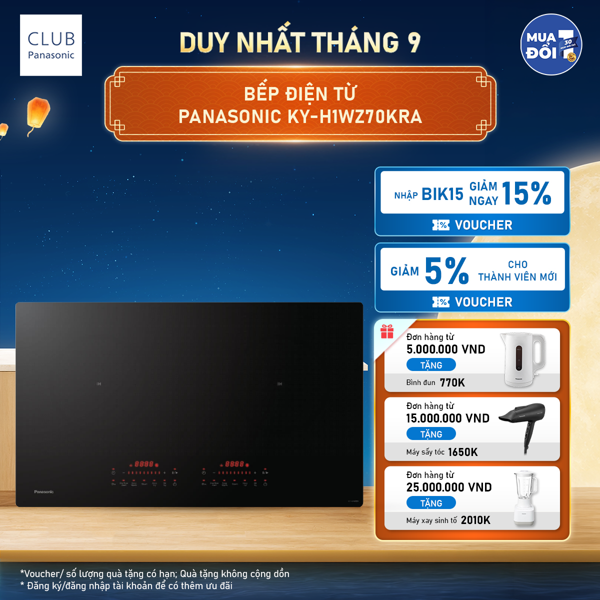 Bếp điện từ Panasonic KY-H1WZ70KRA