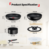  Bộ nồi chảo cán rời 6 món Tefal Ingenio Unlimited L7819022 
