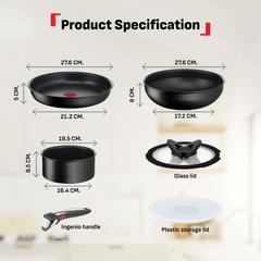 Bộ nồi chảo cán rời 6 món Tefal Ingenio Unlimited L7819022 ảnh 3