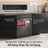  Máy rửa chén bát LG Quadwash™ màu đen LDN14BLA5 