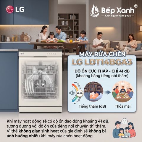 Máy rửa chén LG LDT14BGA3 – khoang rửa – ảnh 4