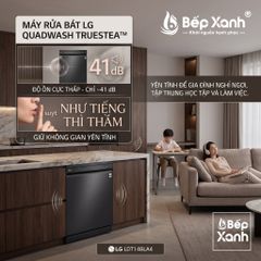 Máy Rửa Chén LG LDT14BLA4 TrueSteam™ Đen Nhám - 14 Bộ, Tiết Kiệm Điện Nước, Bảo Hành Toàn Quốc ảnh 7