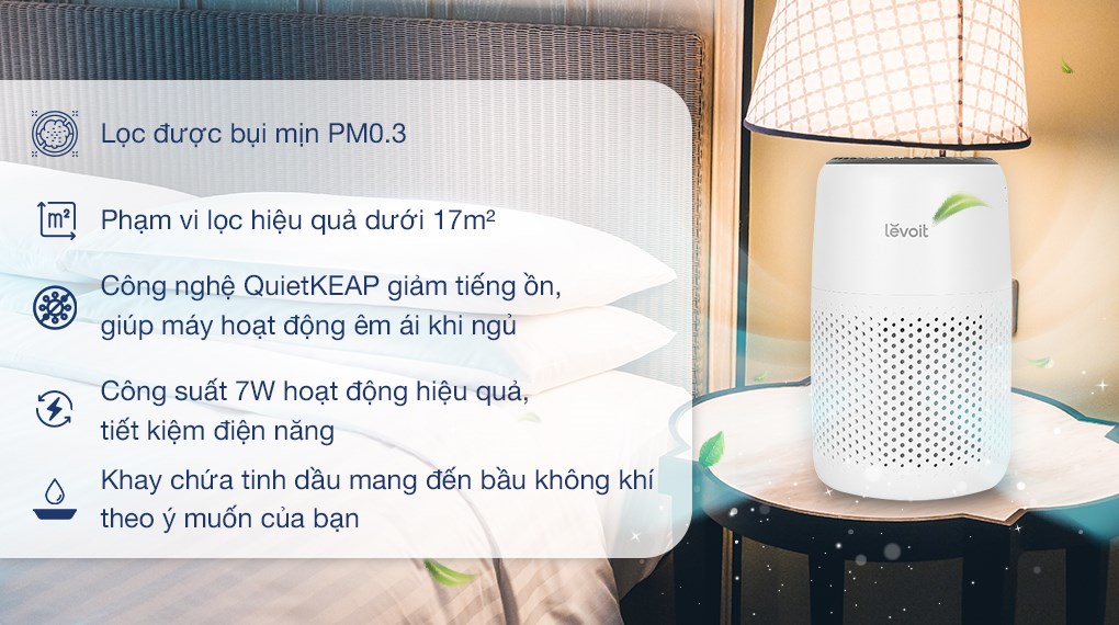 Máy lọc không khí Levoit Core Mini 7W – ảnh 2