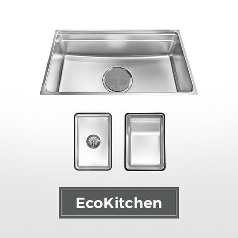 Chậu rửa chén 1 hố hạn chế trầy xước kích thước 76cm Malloca MS7643SS