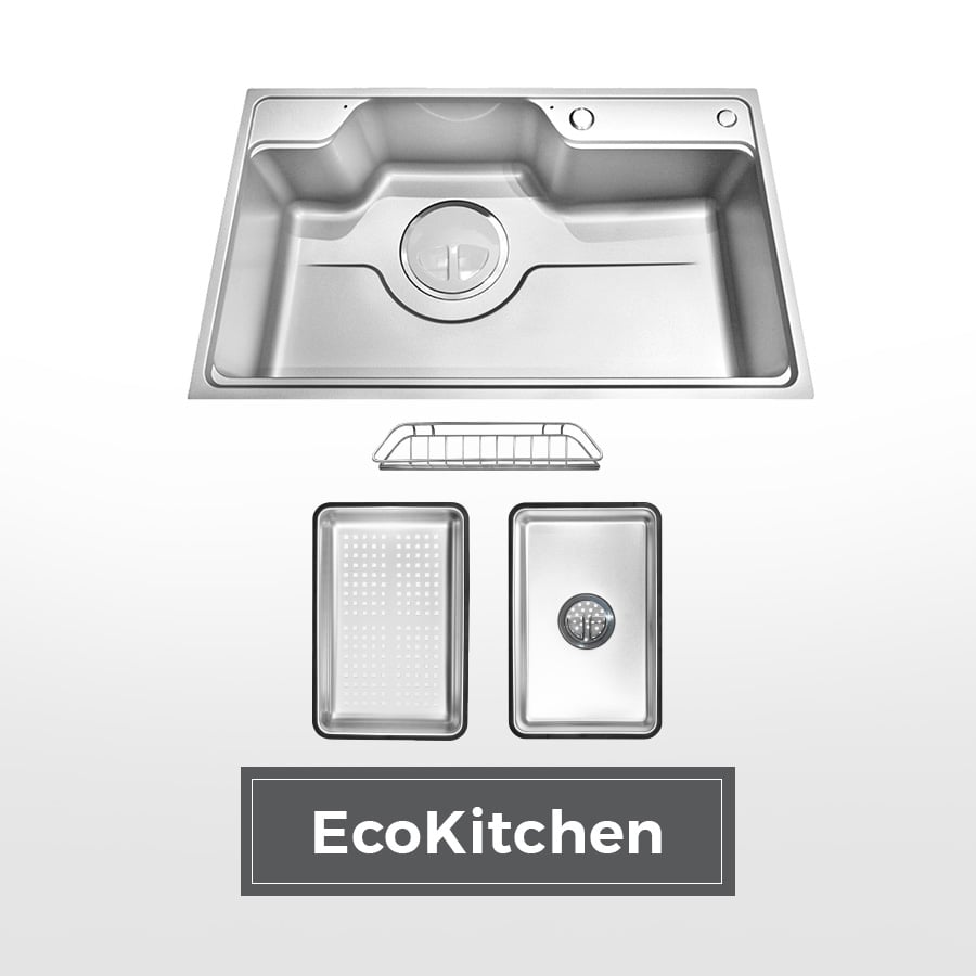 Chậu rửa chén 1 hố hạn chế trầy xước kích thước 80cm Malloca LINEN MS8048SS Chậu rửa chén 1 hố hạn chế trầy xước kích thước 80cm Malloca LINEN MS8048SS