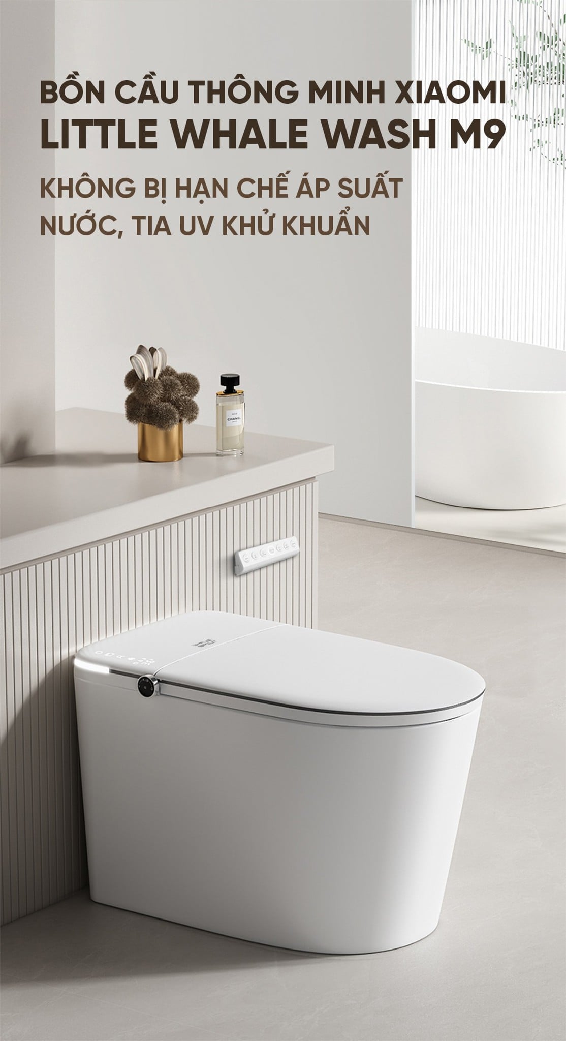 Bồn cầu thông minh Xiaomi Little Whale Wash M9 Khử trùng tia UV – ảnh 2