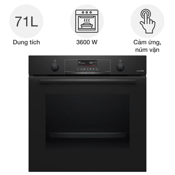 Lò nướng Bosch HBG4795B7 Series 6 Accent Line âm tủ