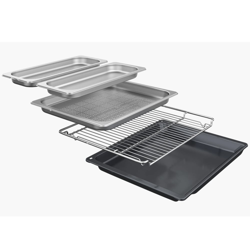 PerfectRoast Plus và PerfectBake Plus – Lò nướng Bosch CSG7364B1 kèm hấp Series 8 âm tủ
