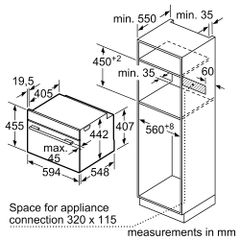 Lò nướng kèm hấp Bosch CSG7364B1 Series 8 âm tủ ảnh 8