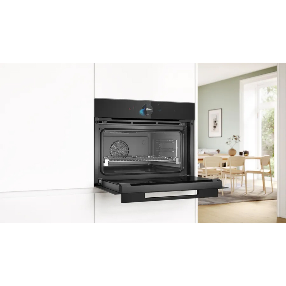 PerfectRoast Plus và PerfectBake Plus – Lò nướng Bosch CSG958DB1 kèm hấp Series 8 Accent Line âm tủ