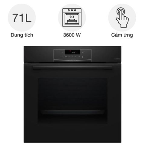 Lò nướng Bosch HQA4720B3 hơi nước Series 4 Accent Line âm tủ