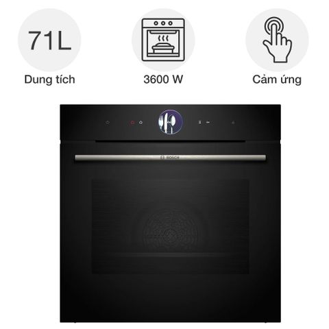 Lò nướng Bosch HSG7361B1 kèm hấp Series 8 âm tủ