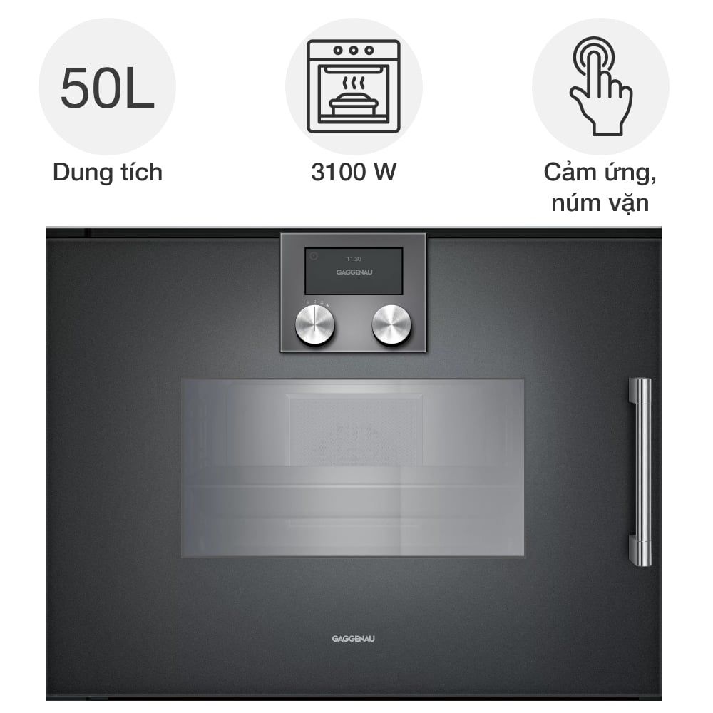 Lò nướng kèm hấp Gaggenau BSP25 Series 200 âm tủ