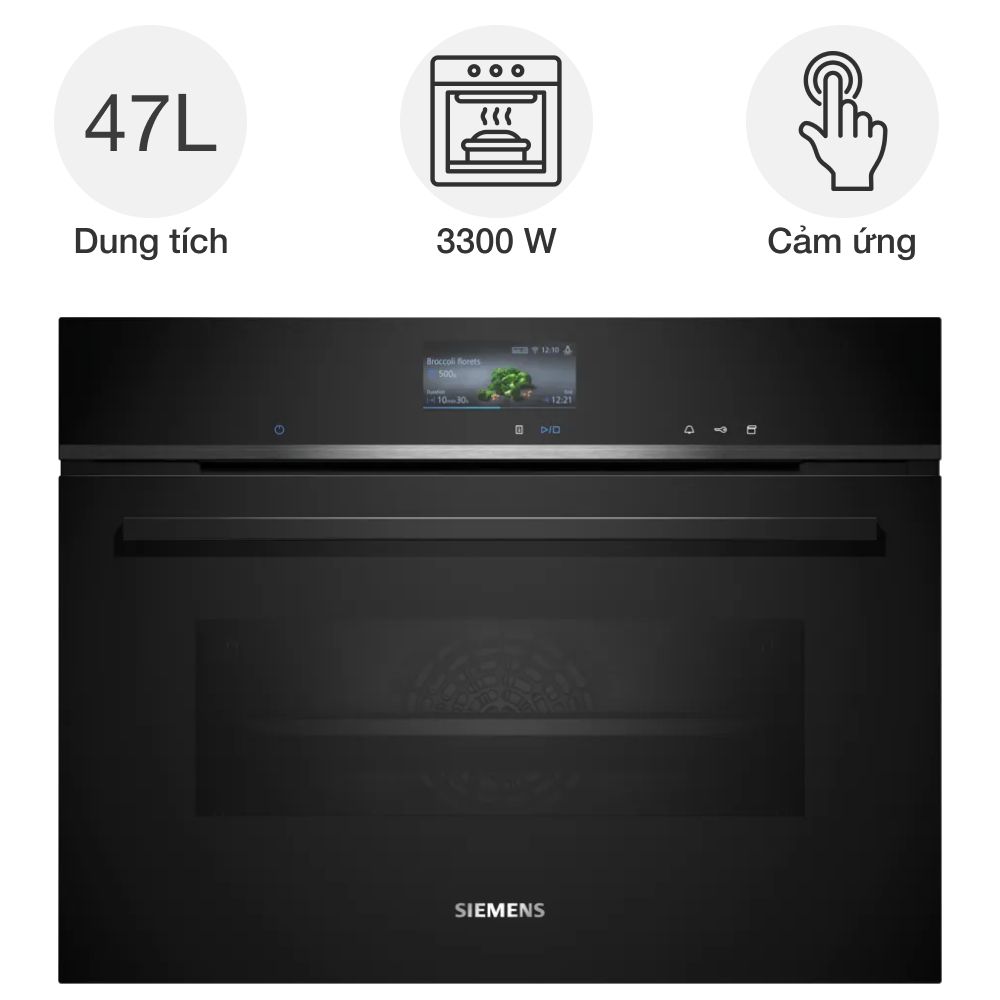 Lò nướng kèm hấp Siemens CS736G1B1 iQ700 âm tủ