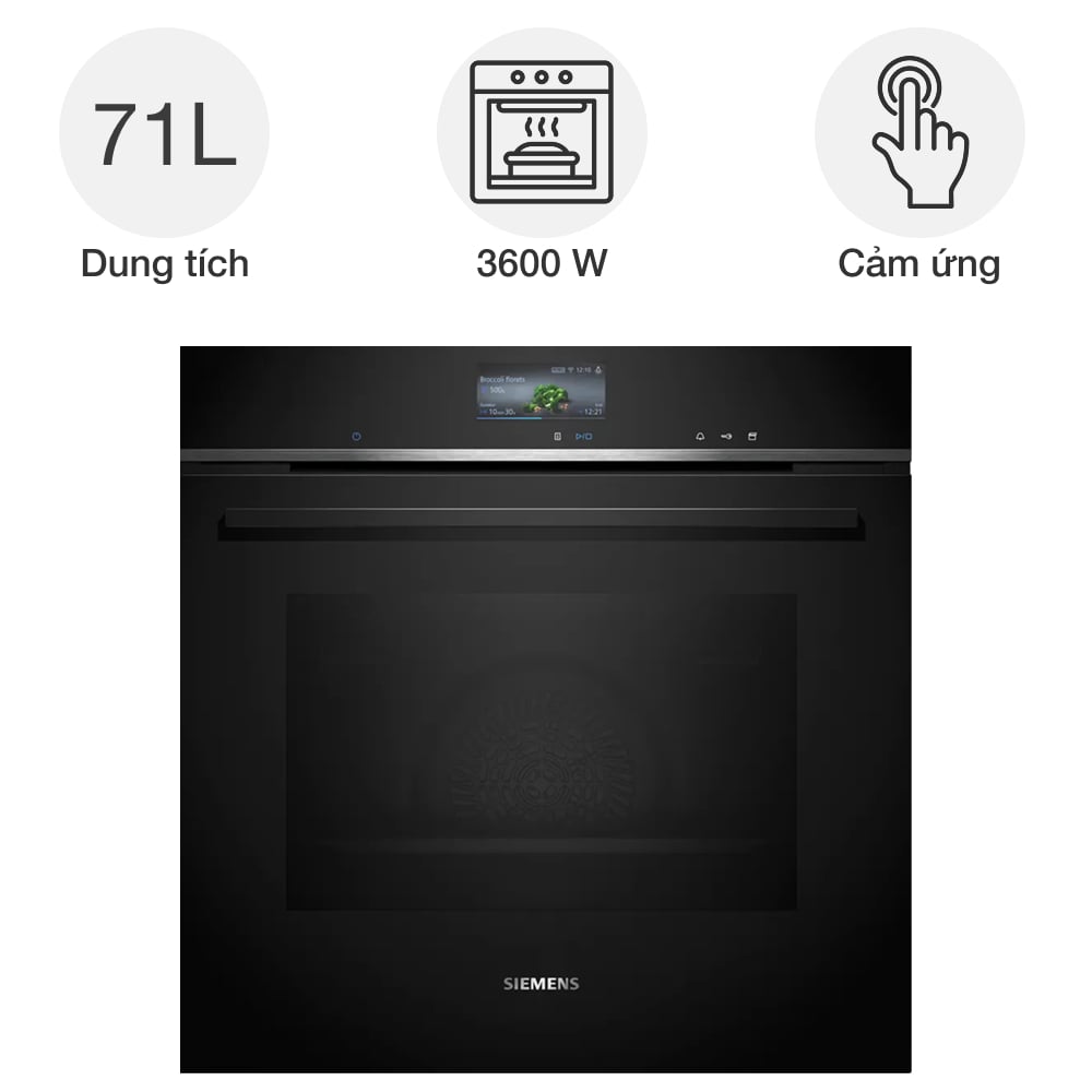 Lò nướng kèm hấp Siemens HS736G3B1 iQ700 âm tủ