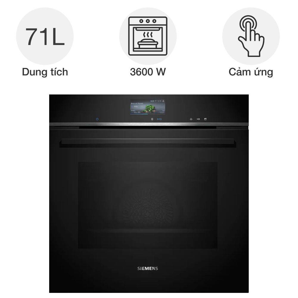 Lò nướng kèm hấp Siemens HS736G3B1 iQ700 âm tủ