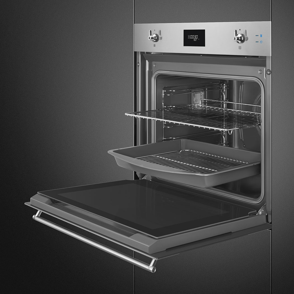 Lò nướng kèm hấp Smeg Classica SO6301S2X âm tủ – ảnh 5