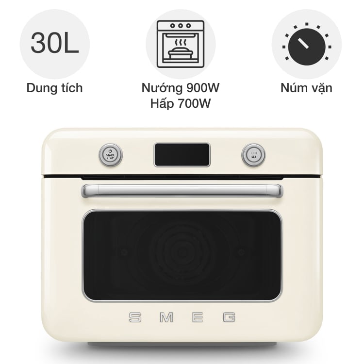 Lò nướng kèm hấp SMEG COF01 độc lập