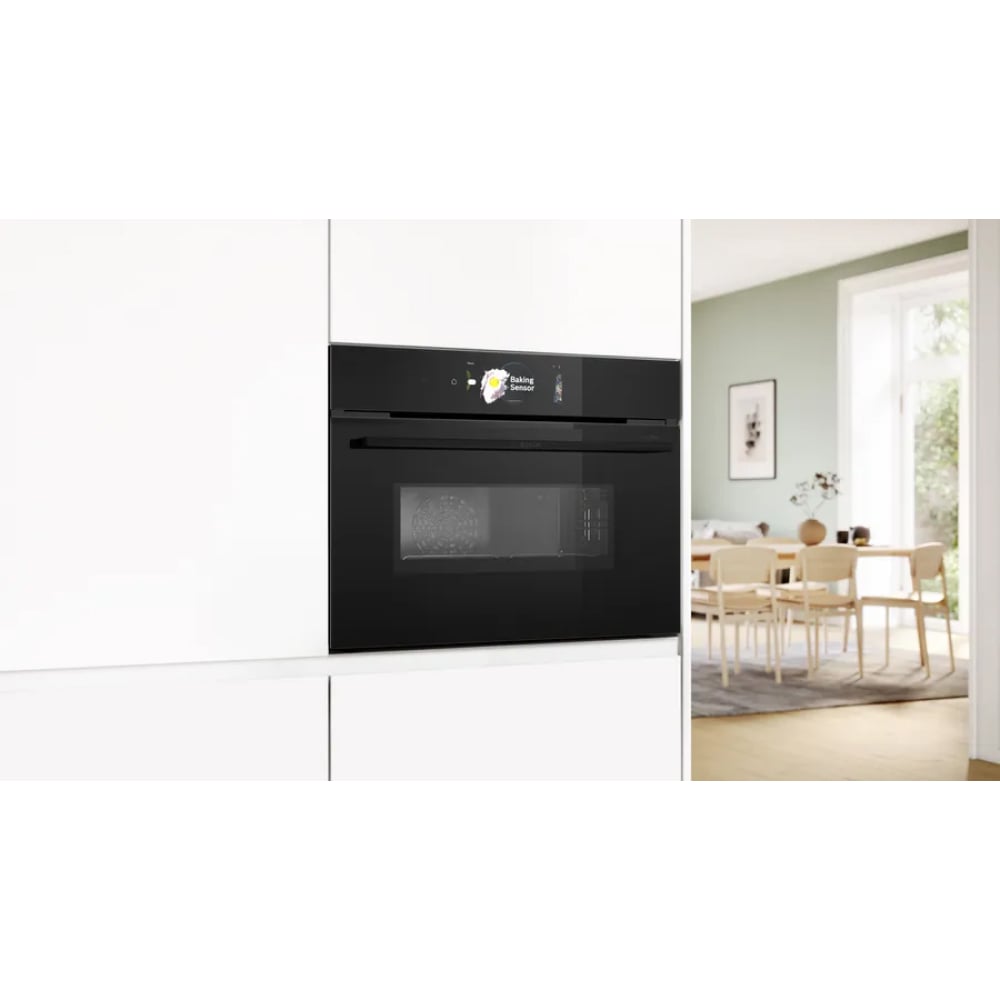 TFT Touchdisplay Pro 6,8 inch – Lò nướng Bosch CMG978NB1 kèm vi sóng Series 8 Accent Line âm tủ