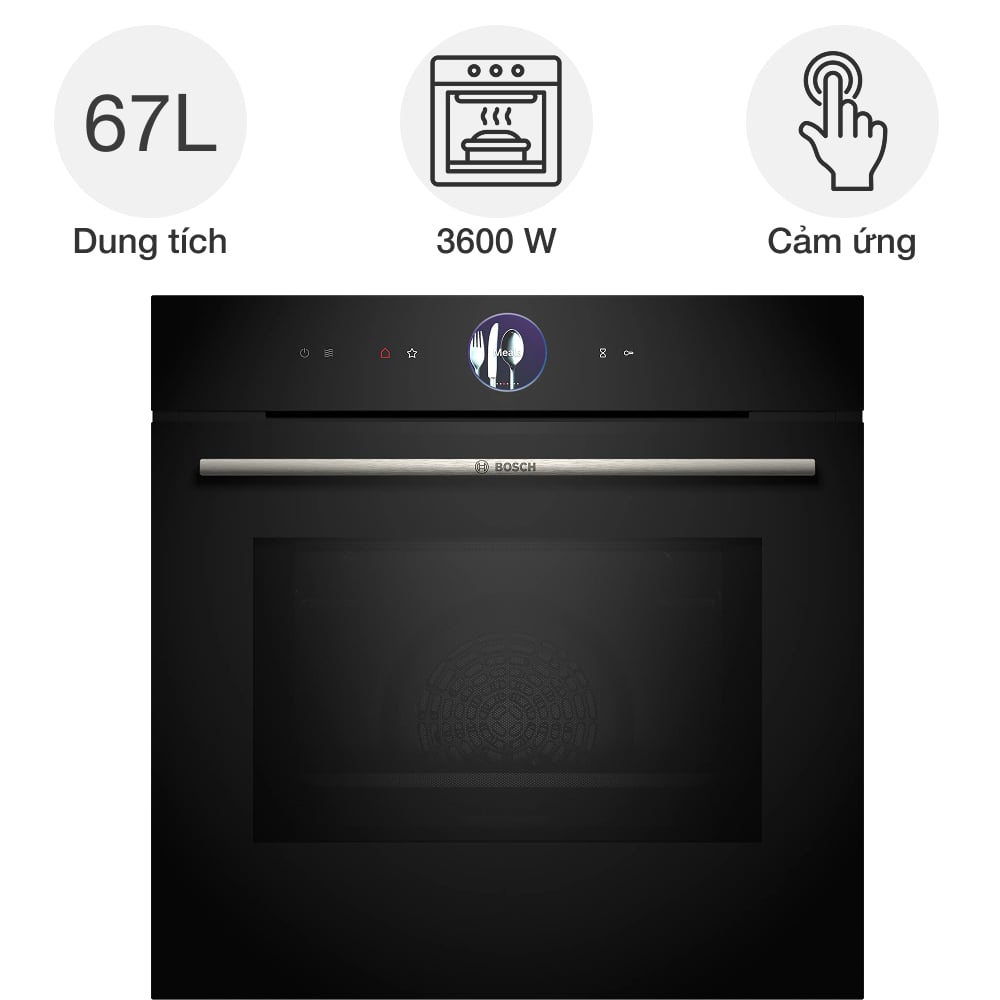 Lò nướng kèm vi sóng Bosch HMG7361B1 series 8 âm tủ