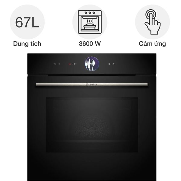 Lò nướng Bosch HMG7361B1 kèm vi sóng series 8 âm tủ