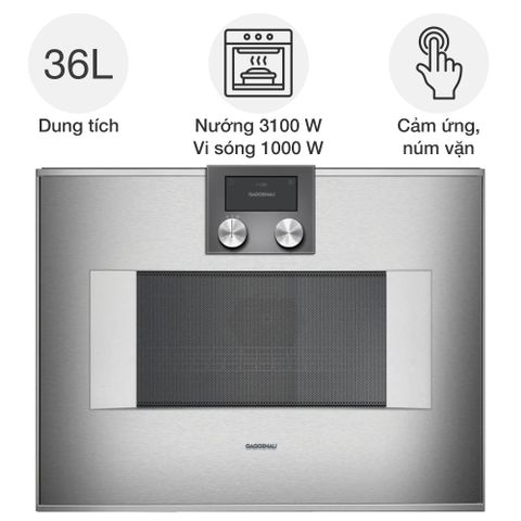 Lò nướng kèm vi sóng Gaggenau BM45 Series 400 âm tủ