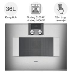 Lò nướng kèm vi sóng Gaggenau BM45 Series 400 âm tủ